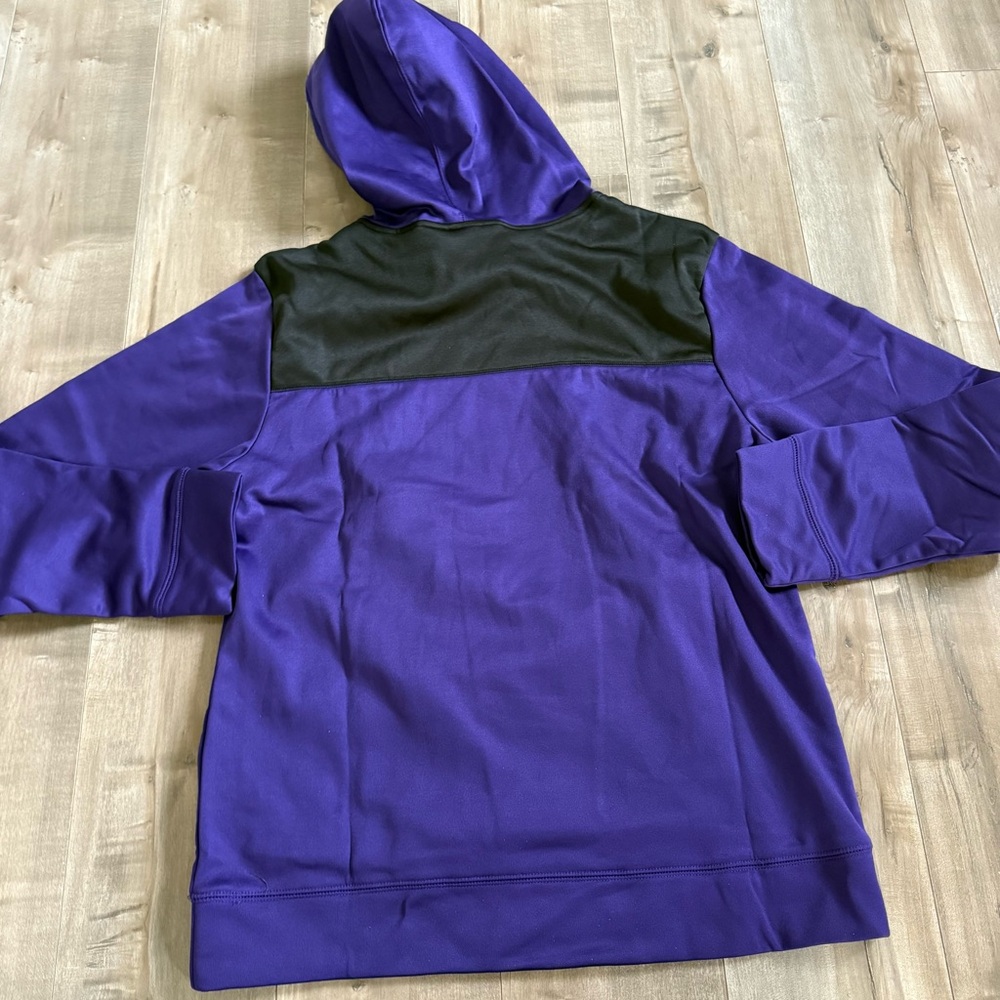 NEW Baltimore Ravens Hooded Sweatshirt Medium‎ Purple NFL Team CSA Football Gold - Picture 6 of 9